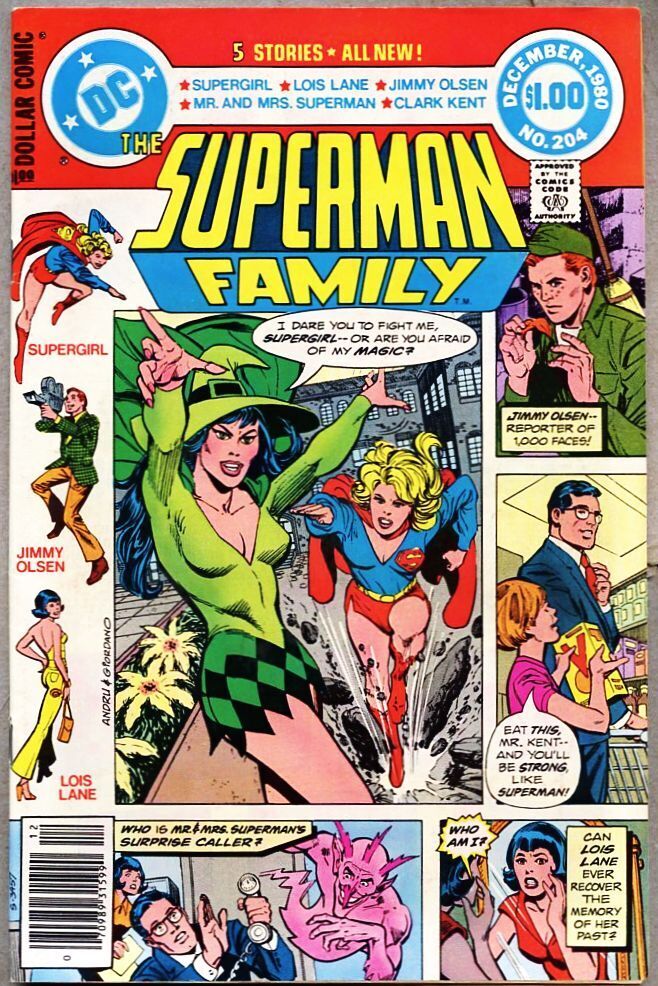 Superman Family #204-1980 fn/vf 7.0 Giant Size Supergirl / Enchantress 