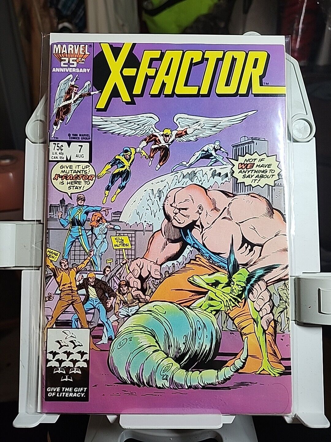 X-FACTOR #7 Aug 1986 NM 1st App SKIDS MORLOCK BULK GLOW-WORM