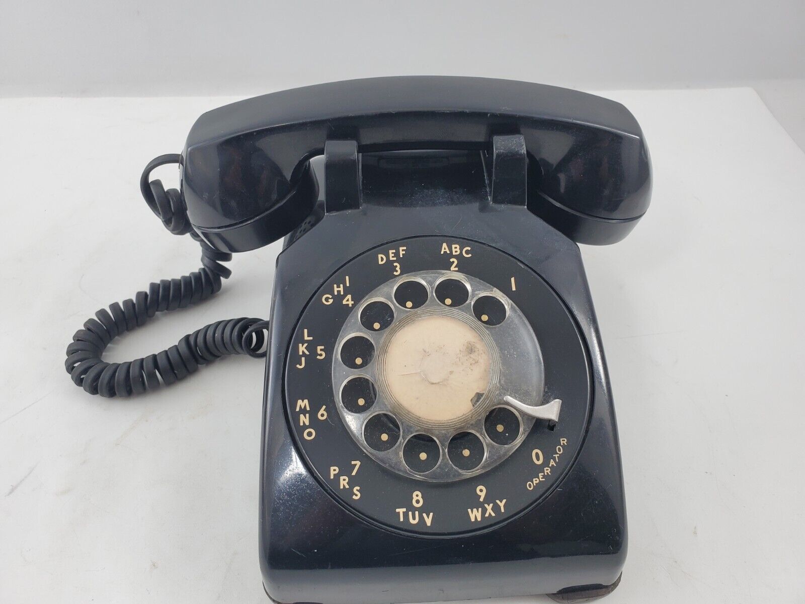 Vintage Western Electric/Bell System Black Rotary Dial Phone 500 1963