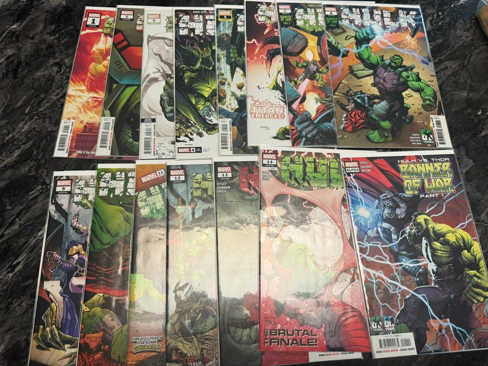 Hulk Complete Lot #1-14 Donny Cates / Ryan Ottley MARVEL COMICS Vol 5 (2021)