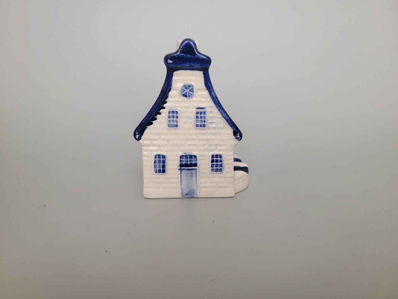 Vintage Delfts Blue Holland Hand Painted House Ashtray Incense Burner