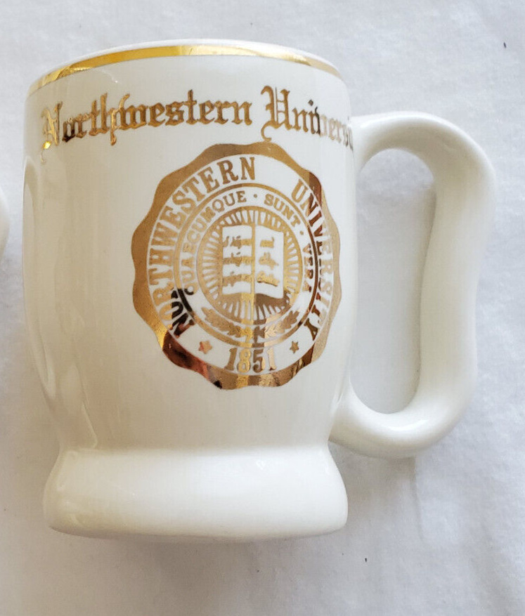 Northwestern University Vintage Cup Mug, Made in USA by W. C. Bunting Never Used
