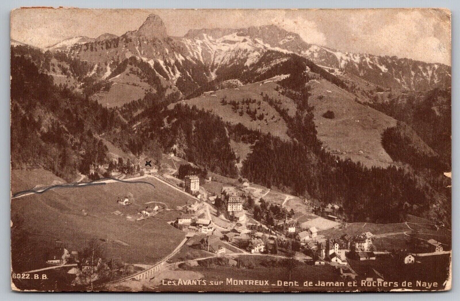 Les Avants Montreux Dent De Jaman Rocers De Naye Postcard