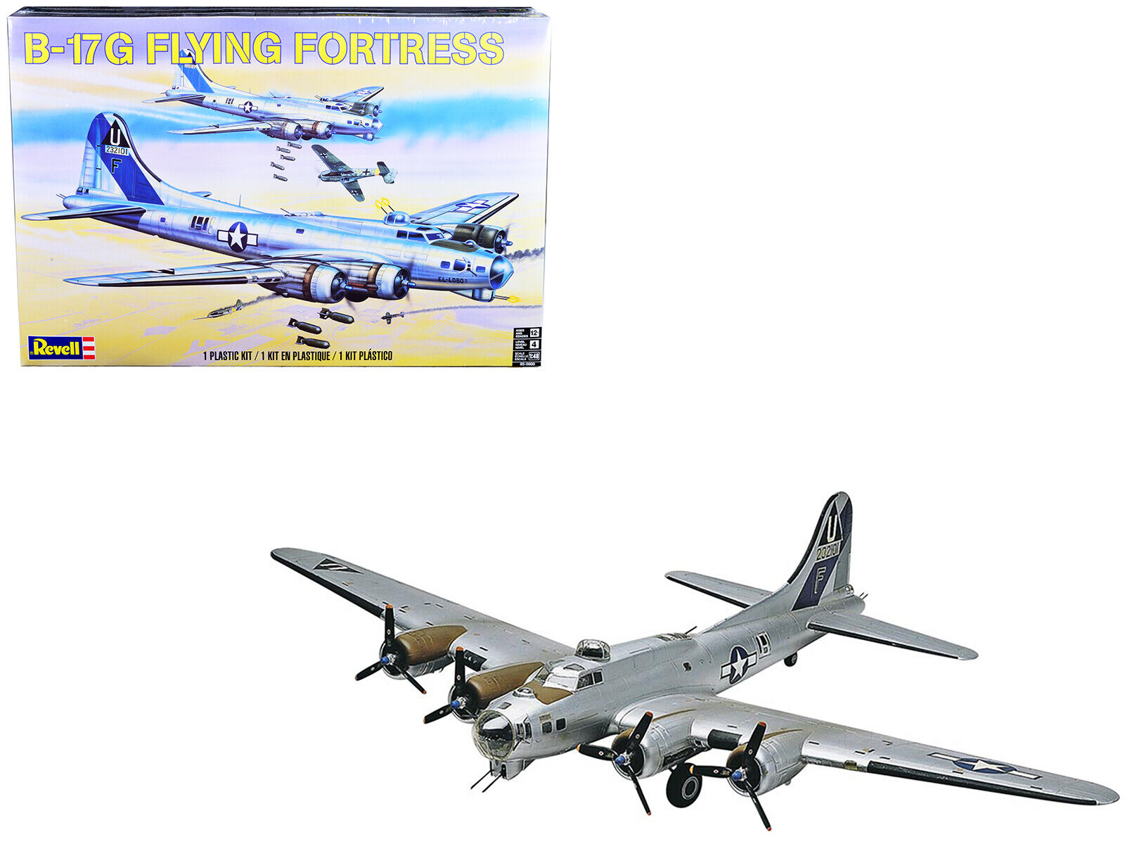 Level 4 Model Kit Boeing B17-G Flying Fortress Bomber Aircraft 1/48 Scale Model