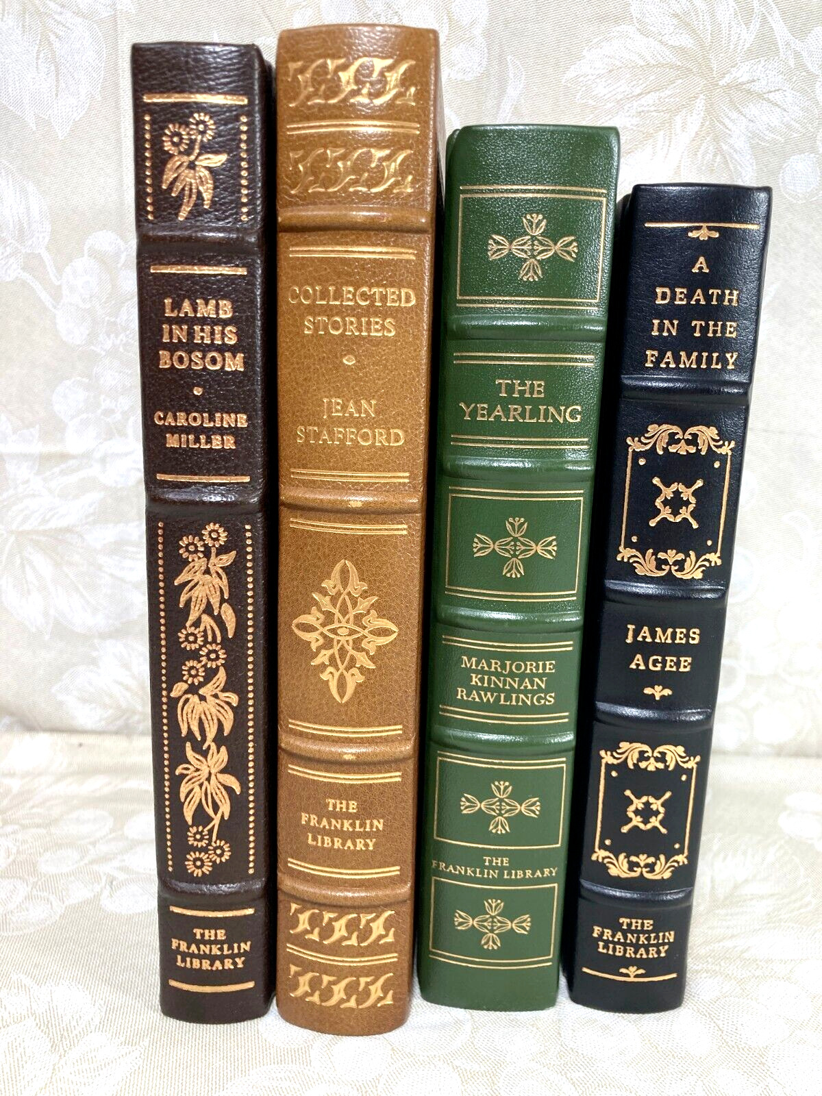 4 Franklin Library Books, Pulitzer Prize Leather Bound 22K Gold Gilt #6 of 15