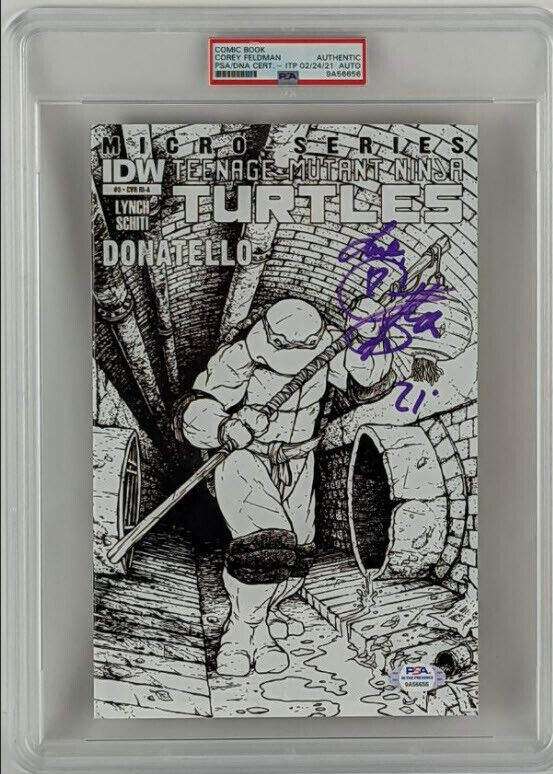 Corey Feldman Autographed Signed Teenage Mutant Ninja Turtles Comic Book (PSA)