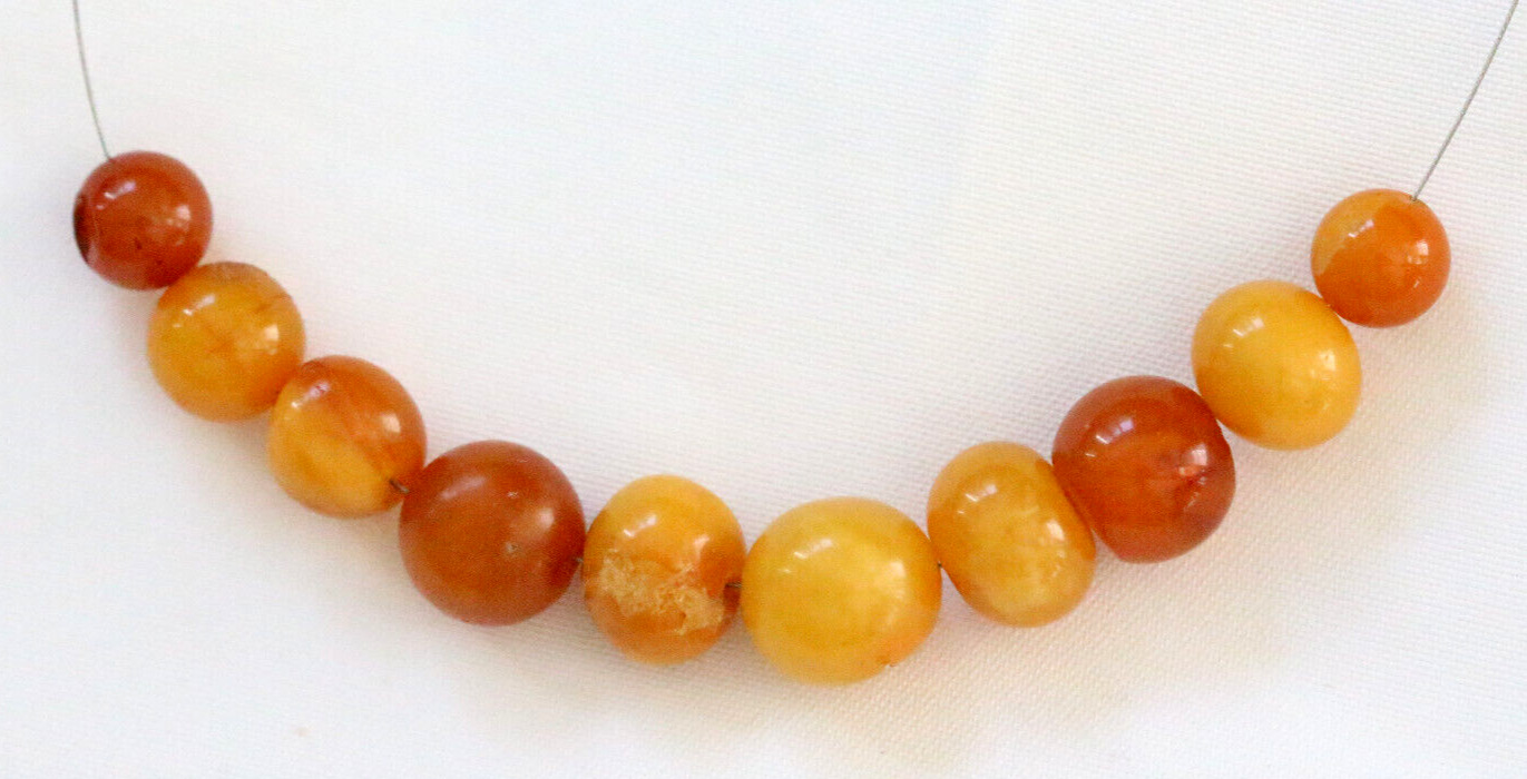 100% Genuine Amber Beads, Wholesale, 10 Old Amber Beads Strand