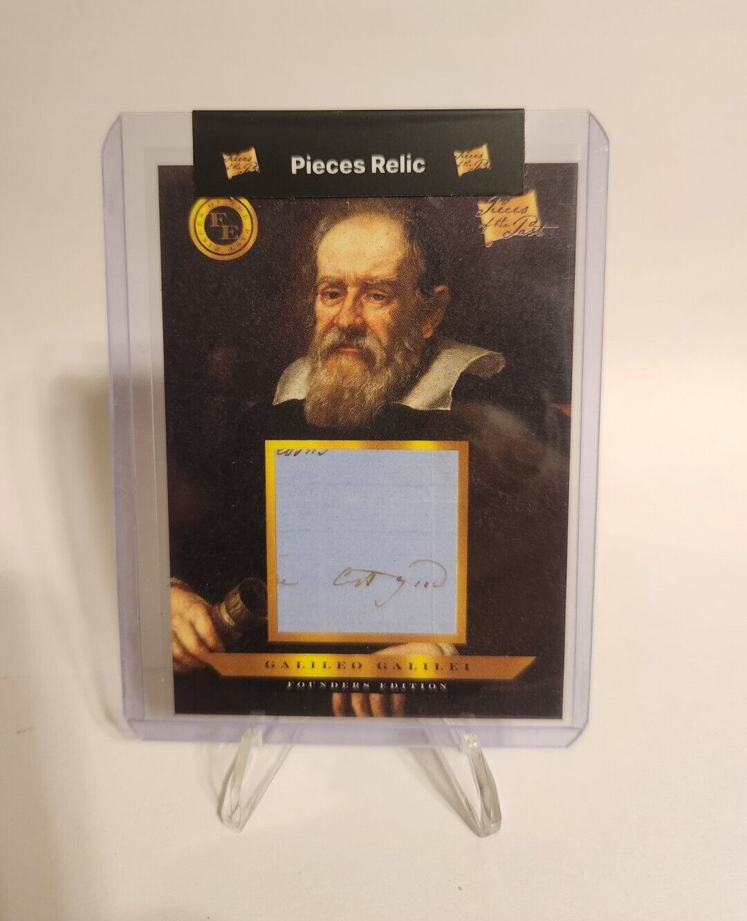 2023 Pieces Of The Past Founders Edition Galileo Galilei Hand-Written Relic