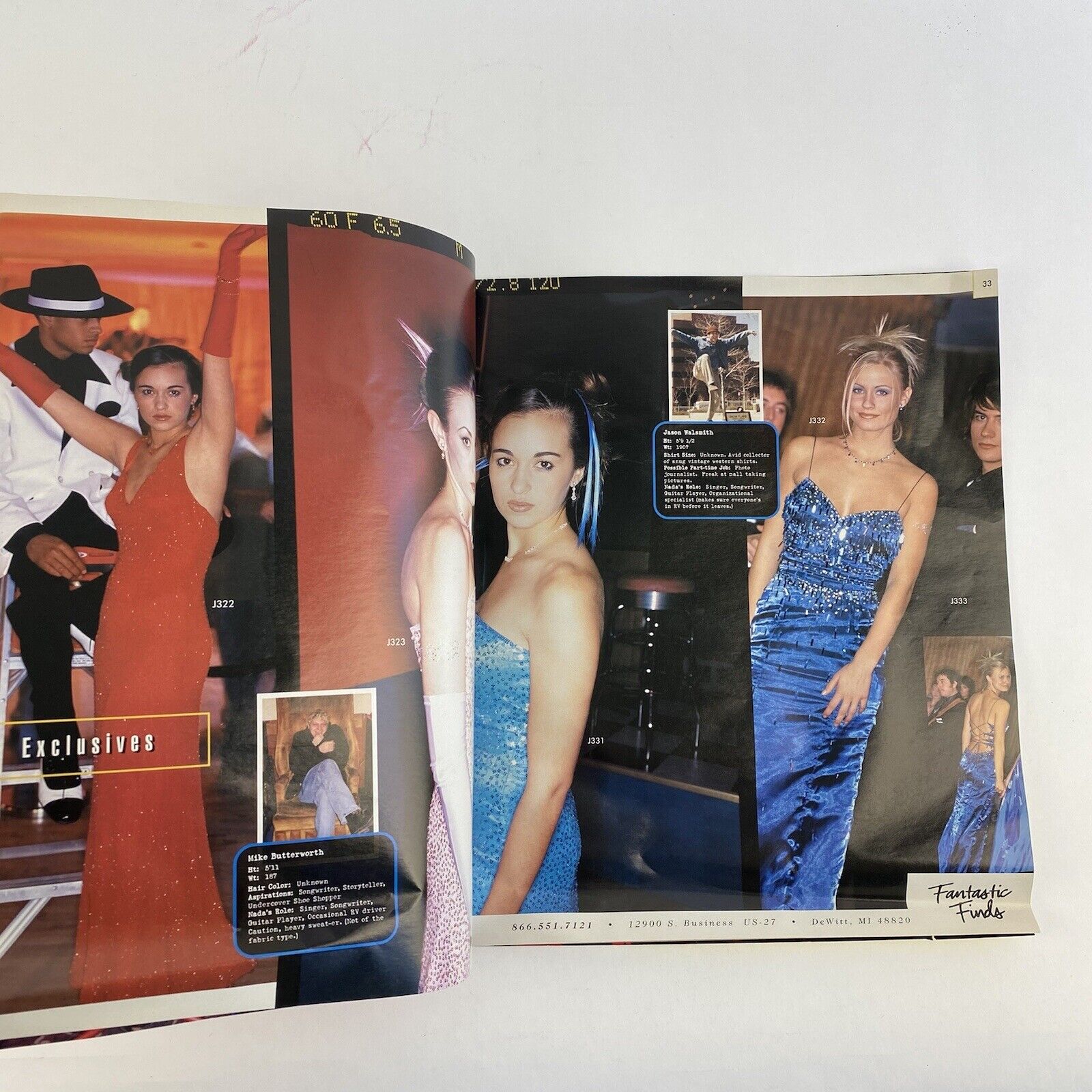 Vintage Prom Dress Store Advertising Catalog Brochure 2001 Fantastic Finds Style