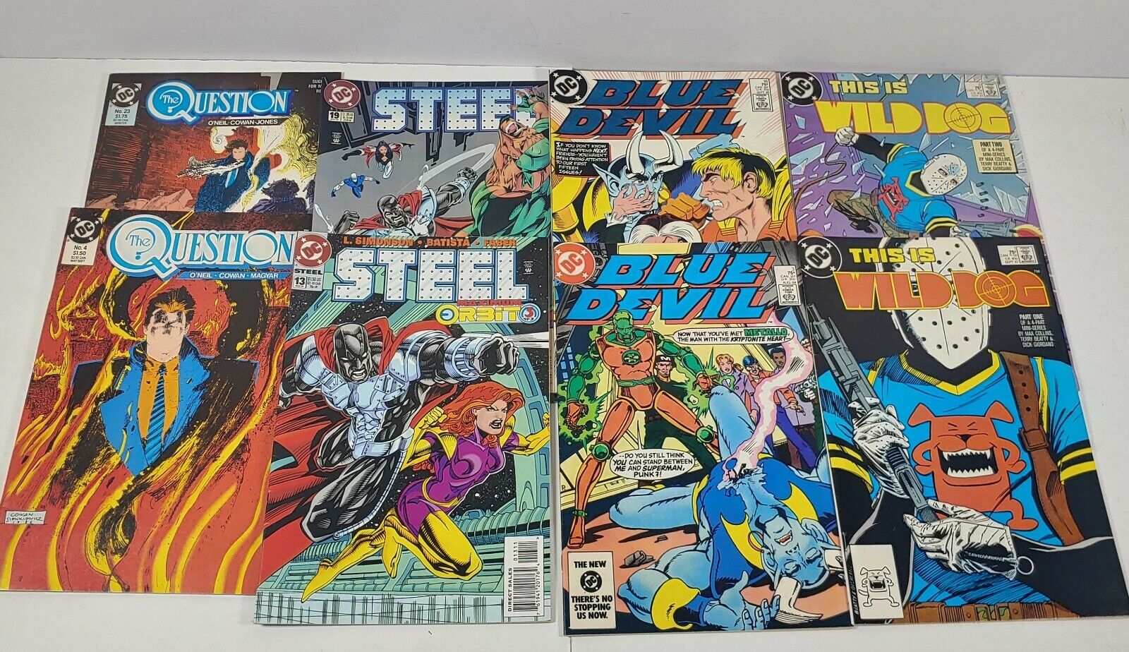 Lot Of 8 1980s 1990s Assorted Comic Books DC Comics