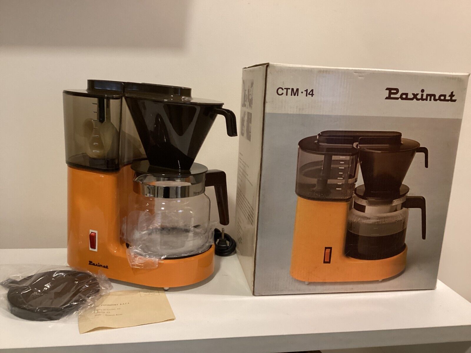 VINTAGE 1982 PAXIMAT CTM-15 COFFEE MACHINE MADE IN ARGENTINA. 1982. N.O.S.