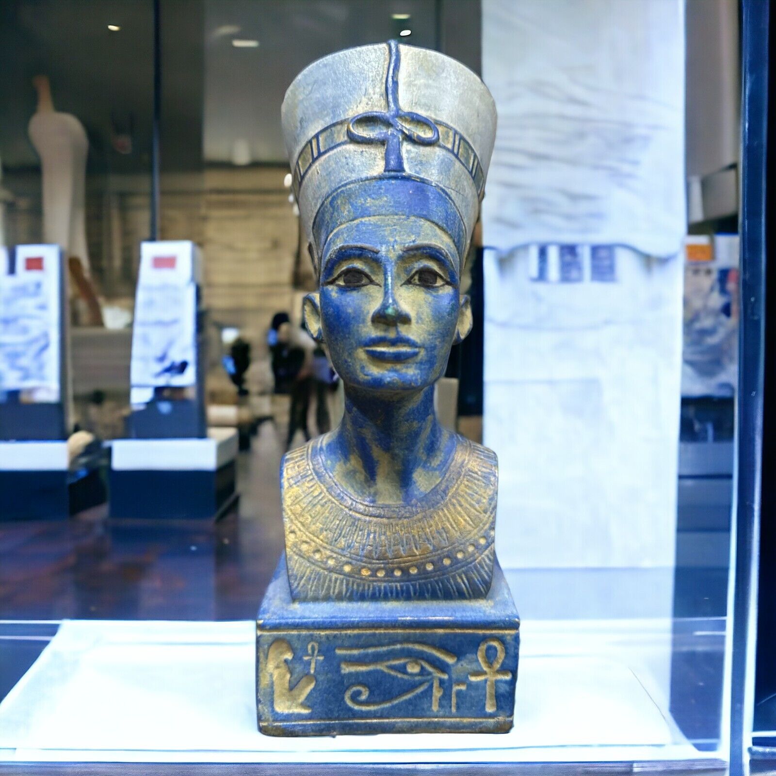 Queen Nefertiti - Rare Antique Stone Statue from Ancient Egyptian BC (8.66 INCH)
