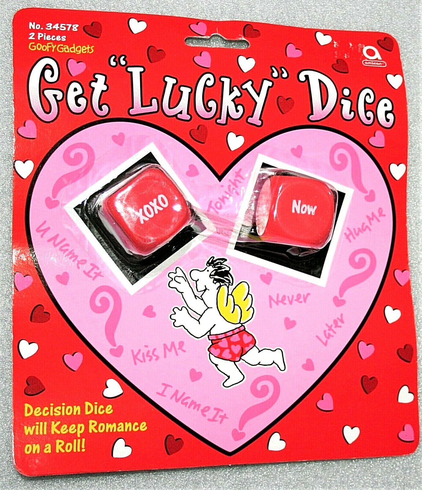 Vtg Campy The Get Lucky Valentines Day Date Night Adult Dice Game 2000s NOS New 