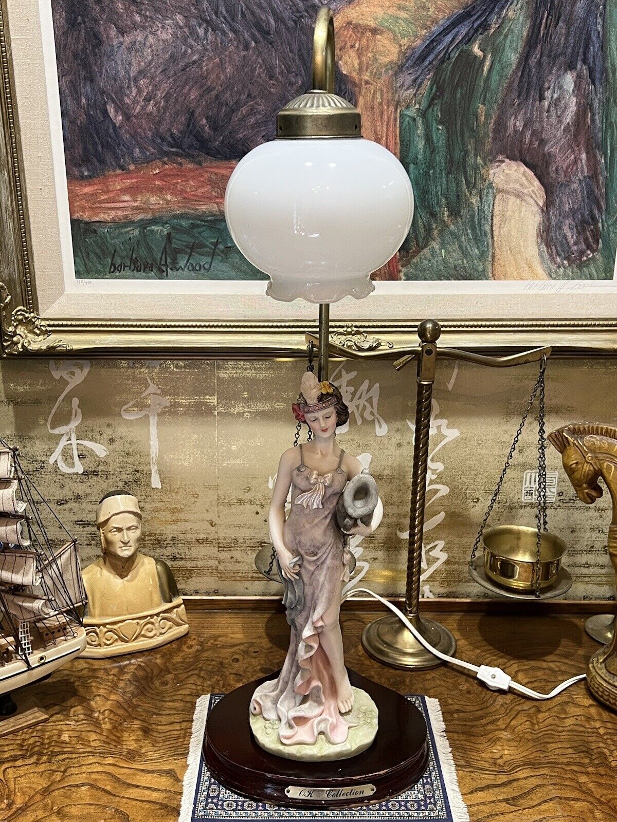 OK Collection Lamp Flapper Girl Art Deco Turn Of The Century Roaring Twenties