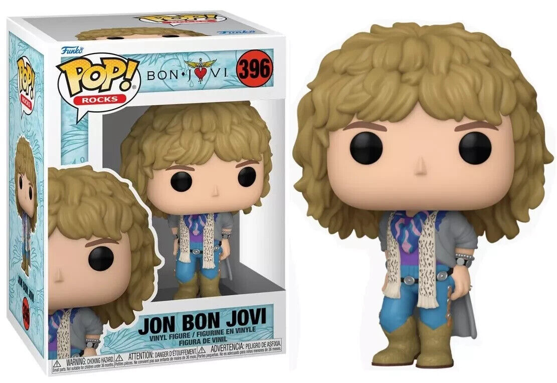 Funko POP 80's Rocks - Jon Bon Jovi #396 Vinyl Figure - **SHIPS FAST**