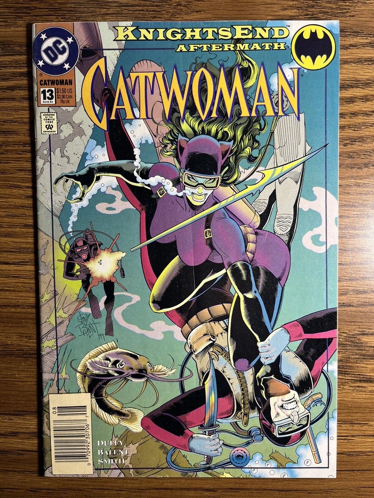 CATWOMAN 13 RARE JIM BALENT NEWSSTAND VARIANT COVER DC COMICS 1994