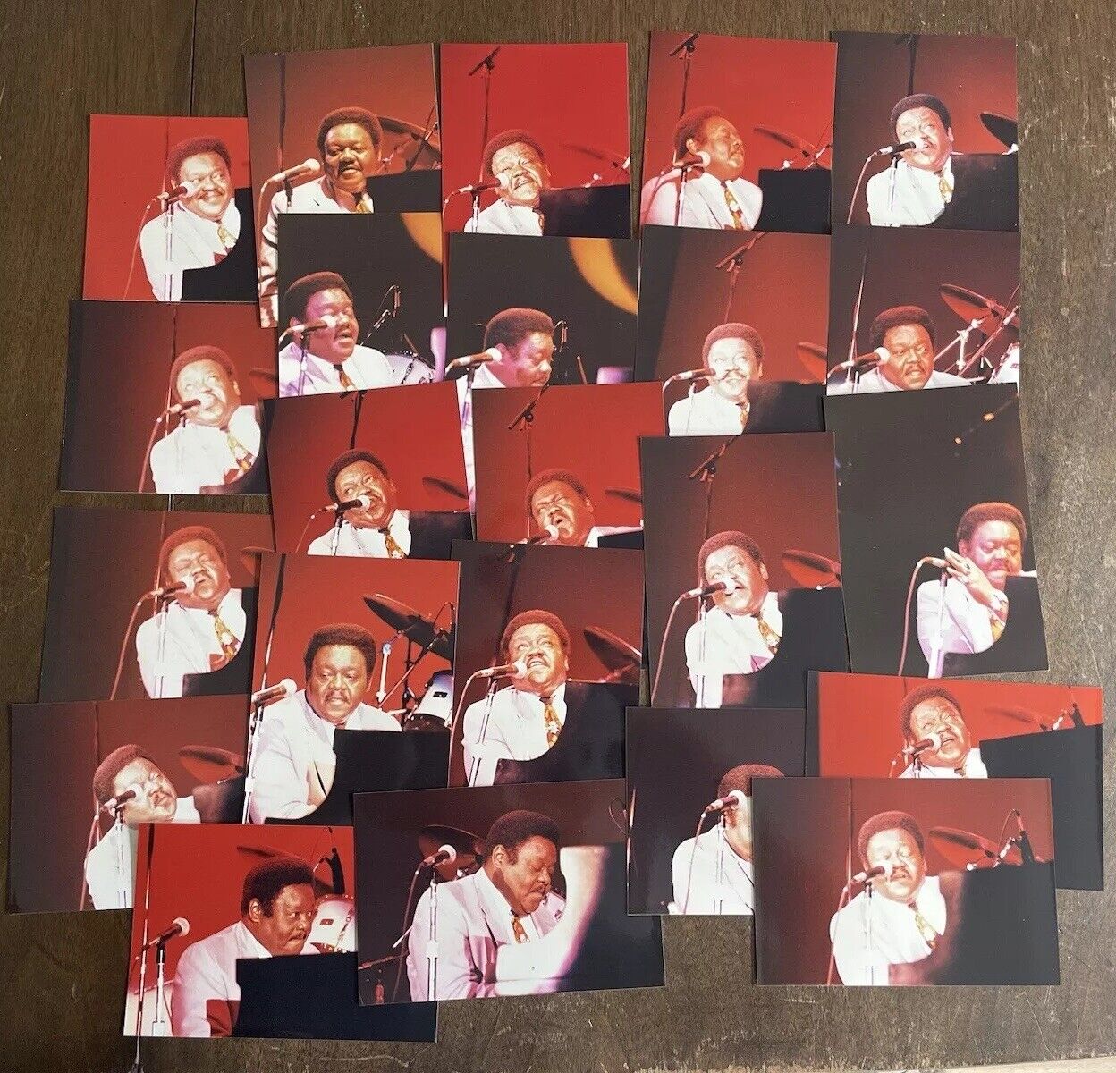 Lot of 23 Fats Domino Concert Original Found Photos 4x6 80s