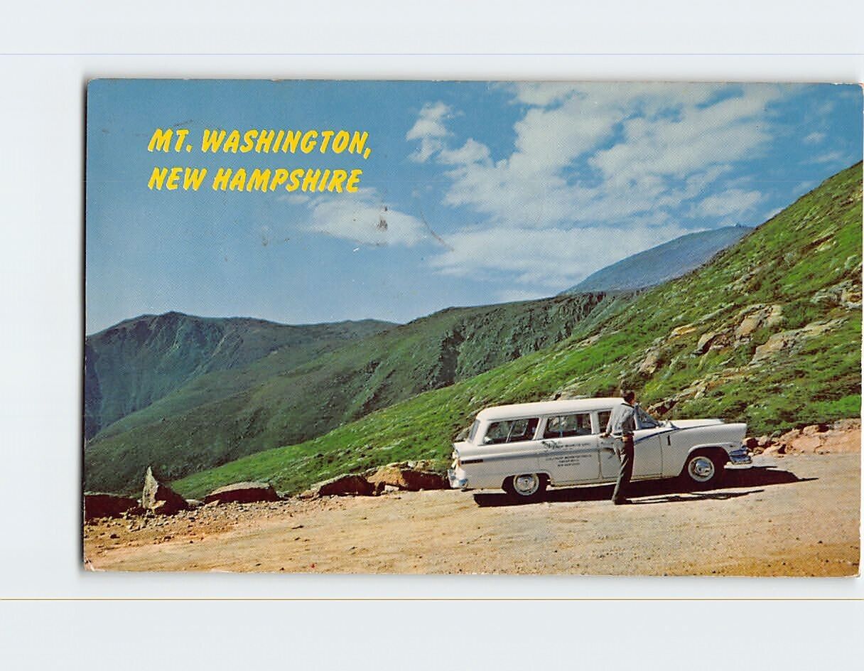 Postcard Mt. Washington Automobile Road White Mountains New Hampshire USA
