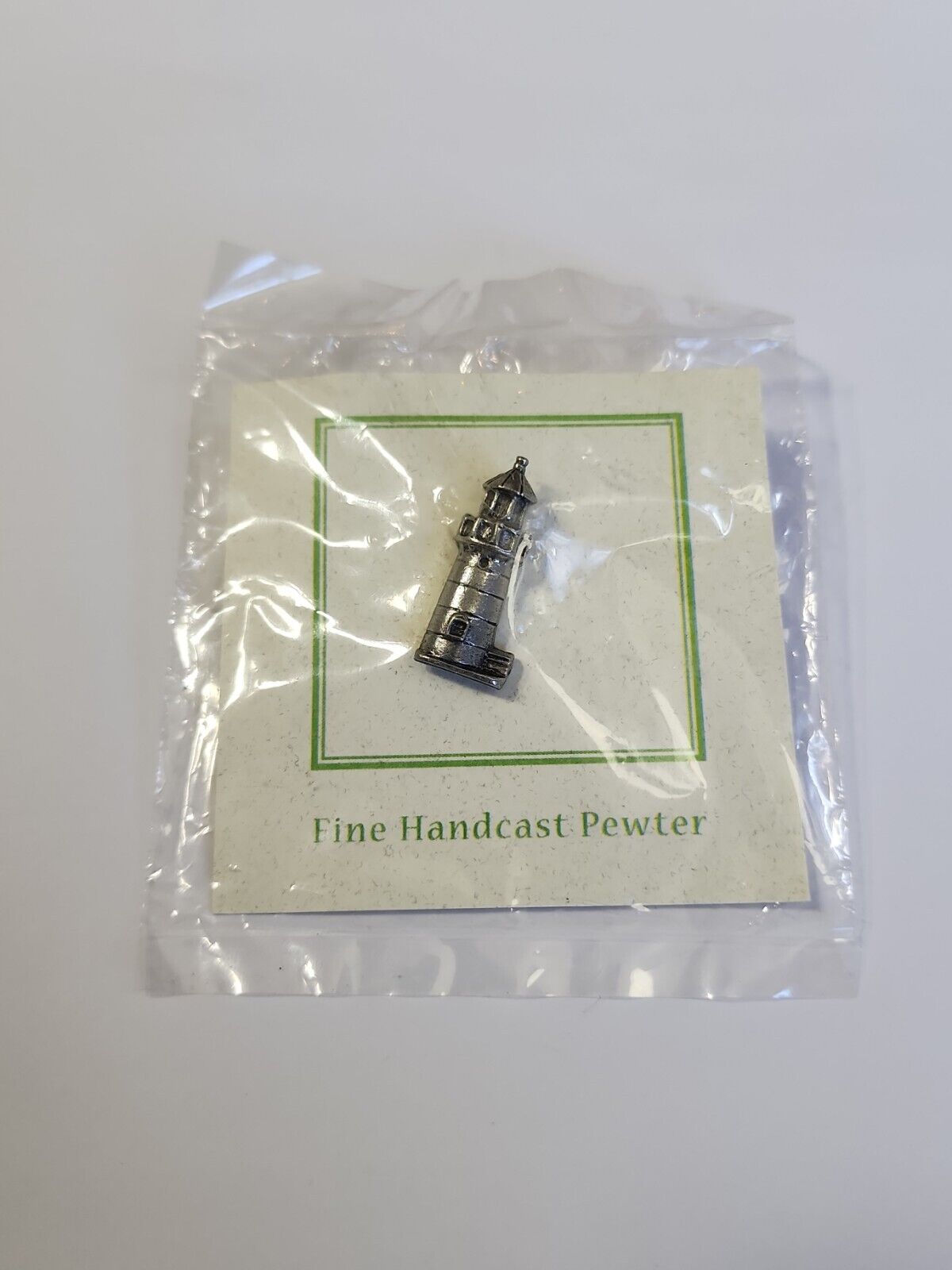 Lighthouse Lapel Pin by Jim Clift Fine Handcast Pewter 2005