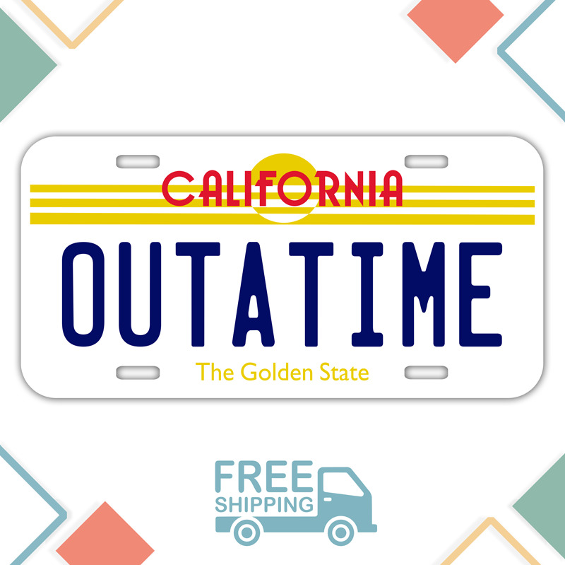 PERSONALIZED Back to the Future | California License Plate | OUTATIME