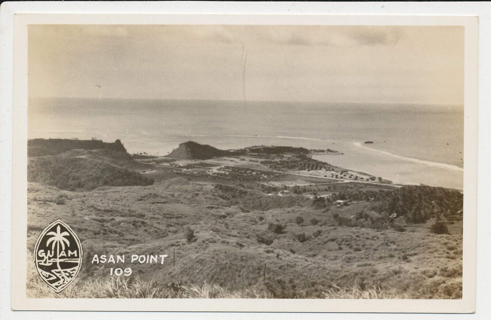 Guam - Asan Point - real photo postcard