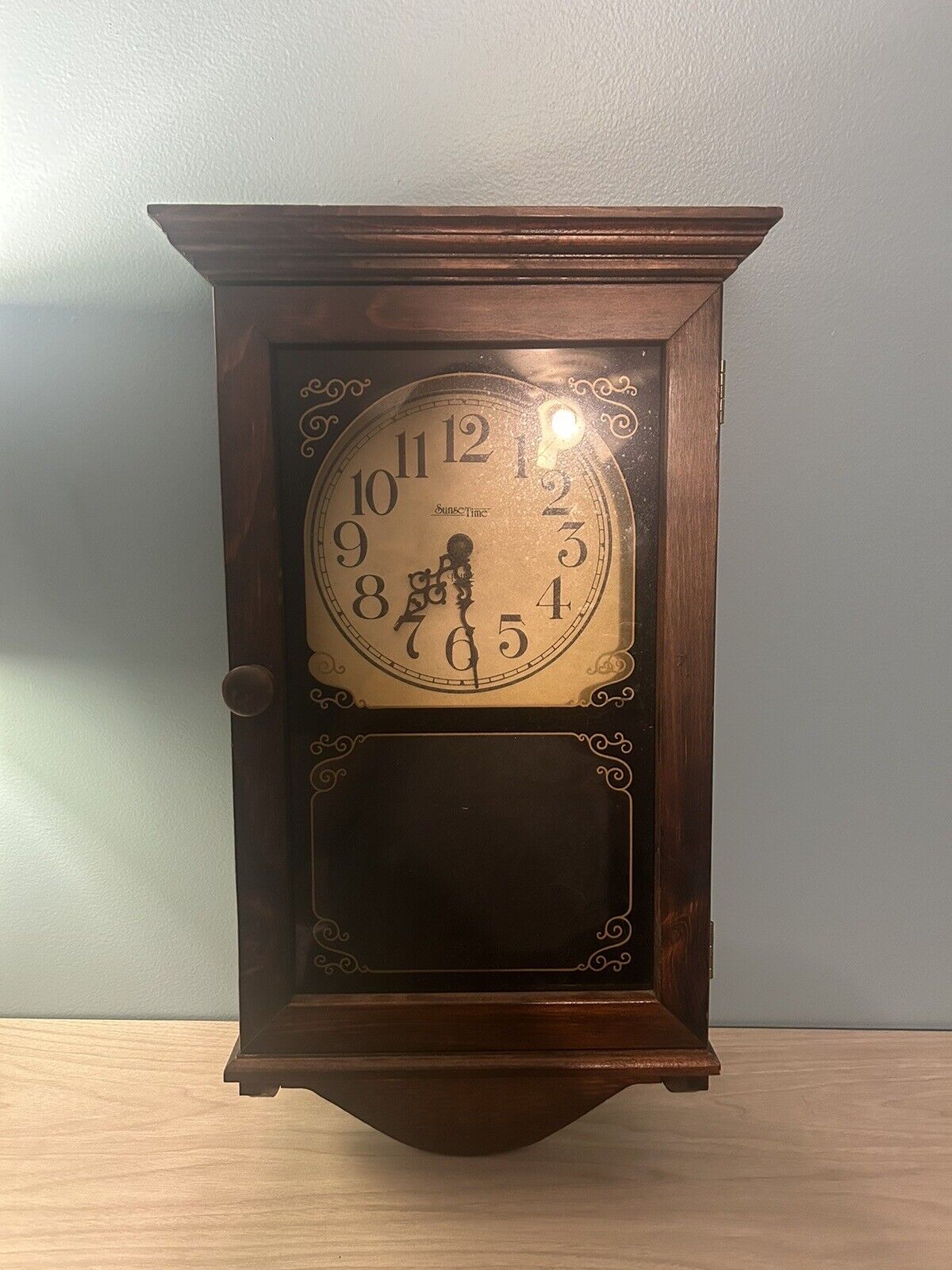 Vintage Sunset Time Quartz Hanging Wall Clock