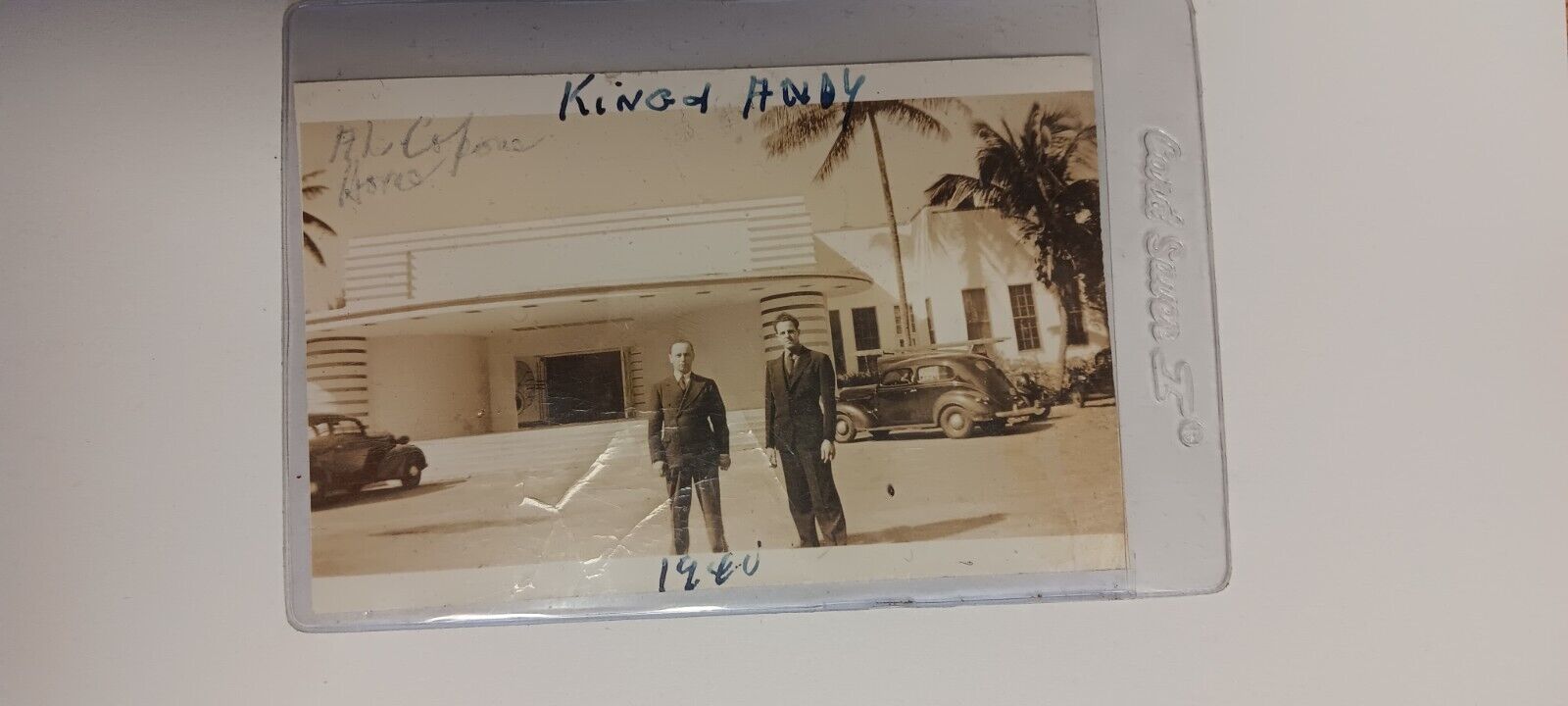 authentic photograph of al capone 1940s Florida mansion 