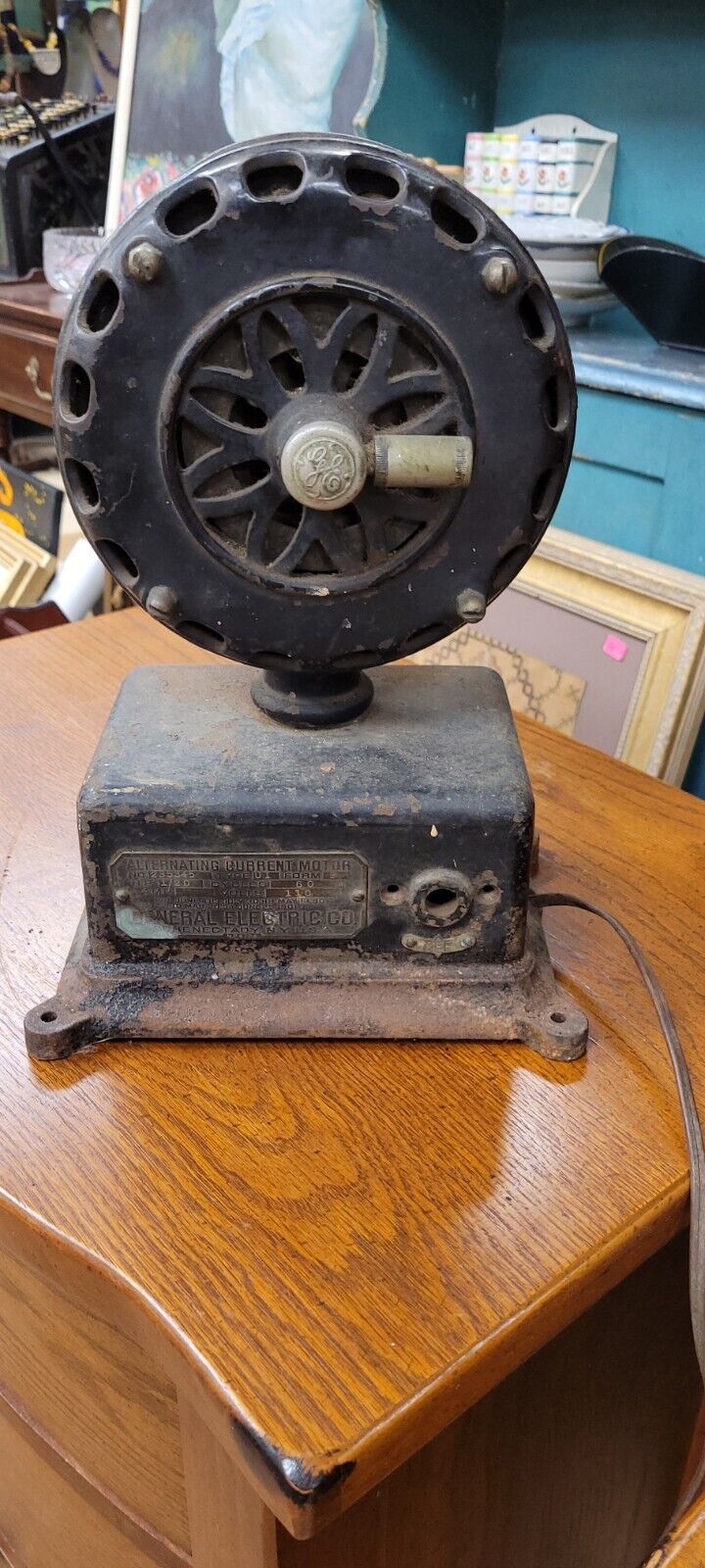 Early Antique Vintage Electric UtilityMotor General Electric Co