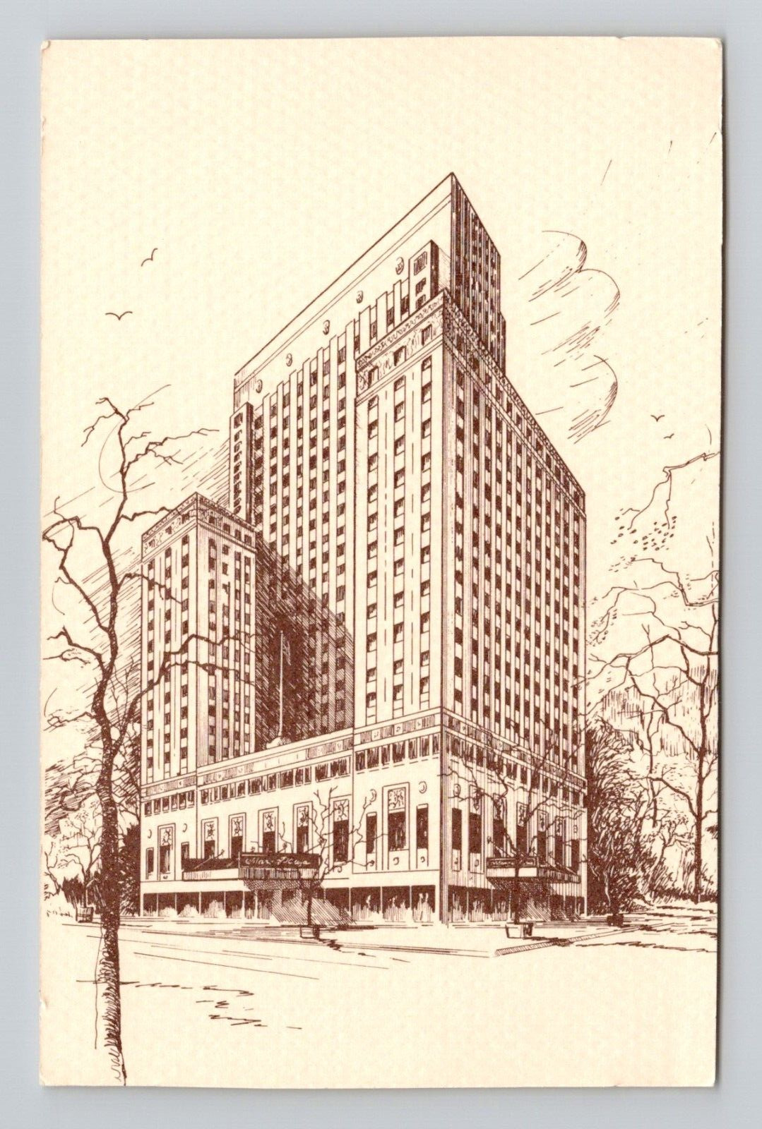 Postcard The Marc Plaza Hotel Milwaukee Wisconsin, Vintage J11