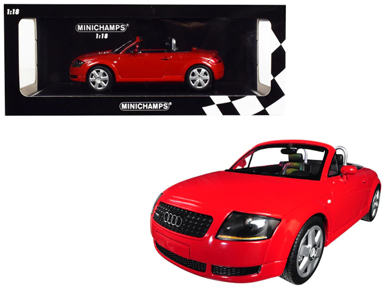 1999 Audi TT Roadster Red Limited Edition to 300 pieces Worldwide 1/18 Diecast M