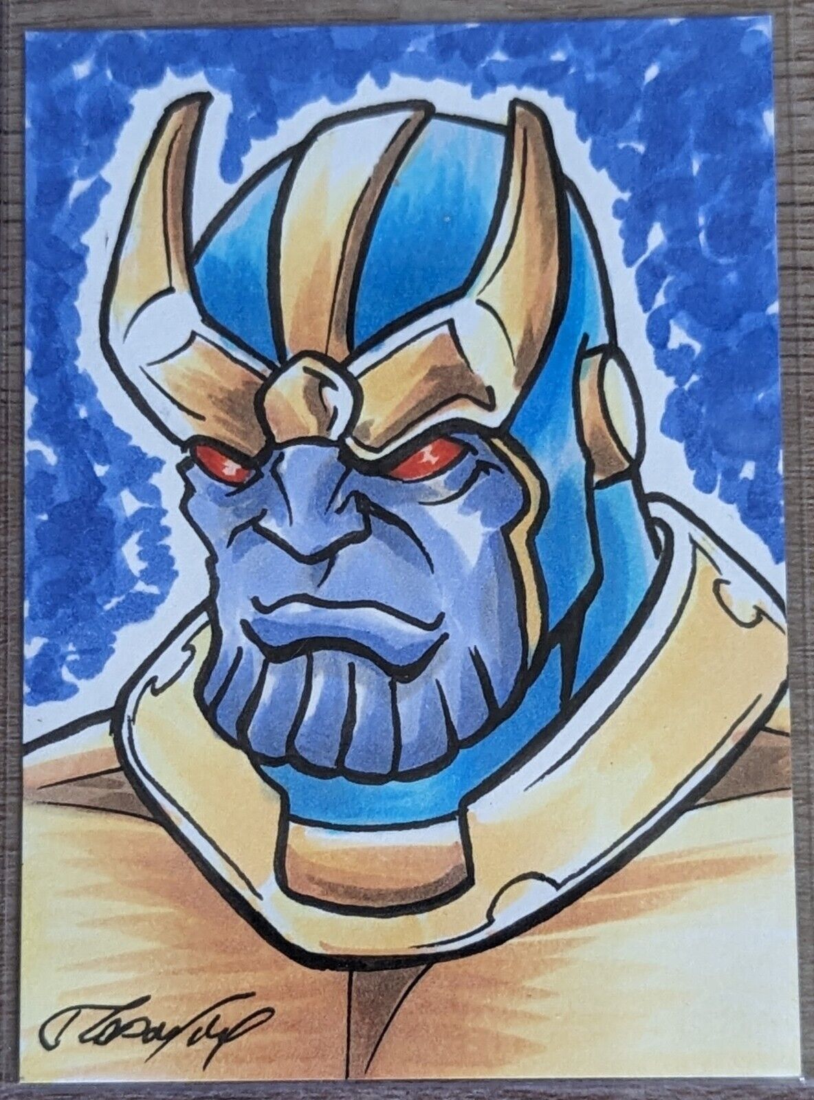 PSC Sketch Card Thanos By Unknown 1/1
