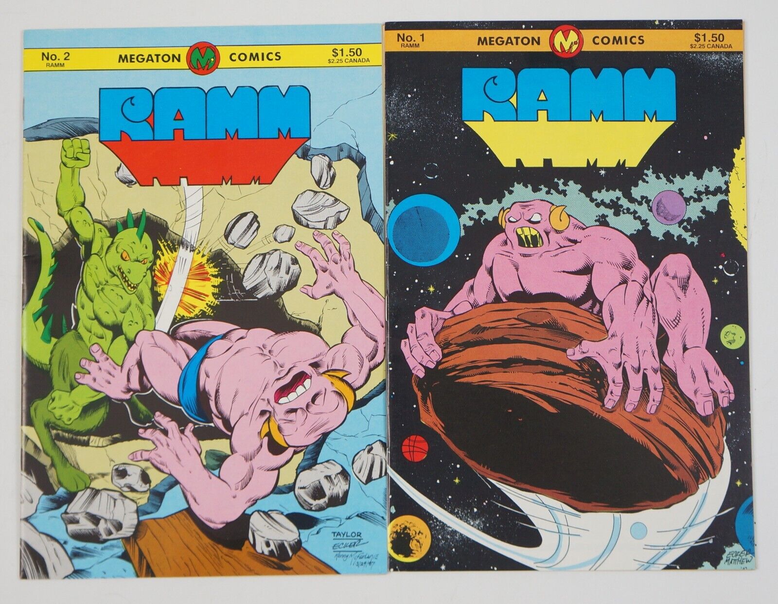Ramm #1-2 VF complete series - pre-dates Megaton Explosion - Youngblood Liefeld