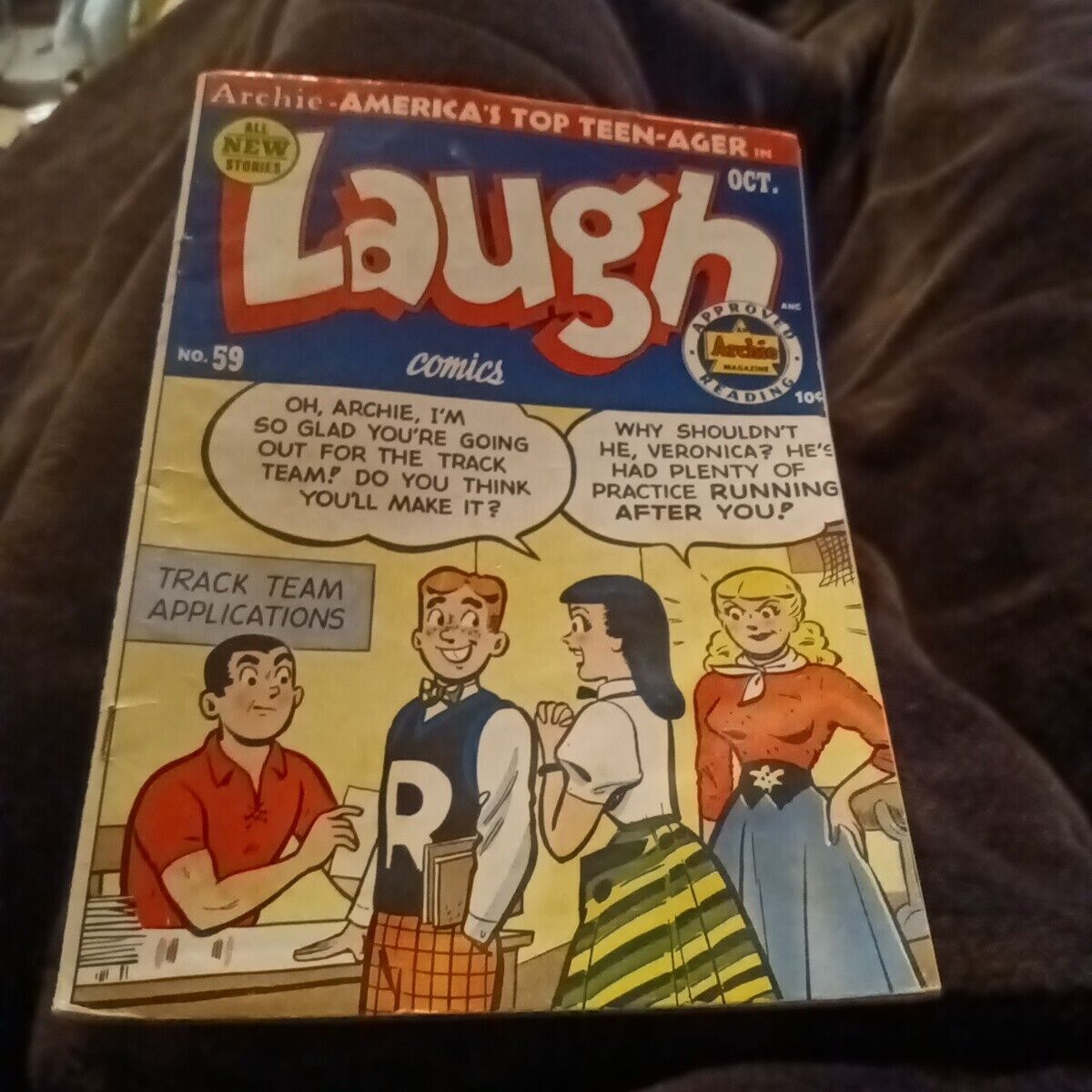 LAUGH COMICS #59 Archie mlj Comics 1953 golden age bill woggon KATY KEENE gga