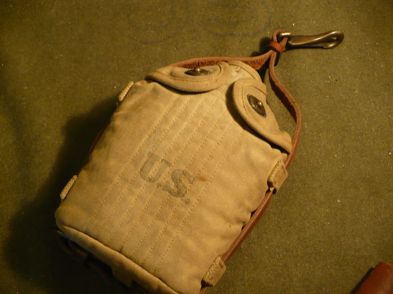 WW2 Model 1917 U.S.Cavalry Canten and 1936 Carrying Case.