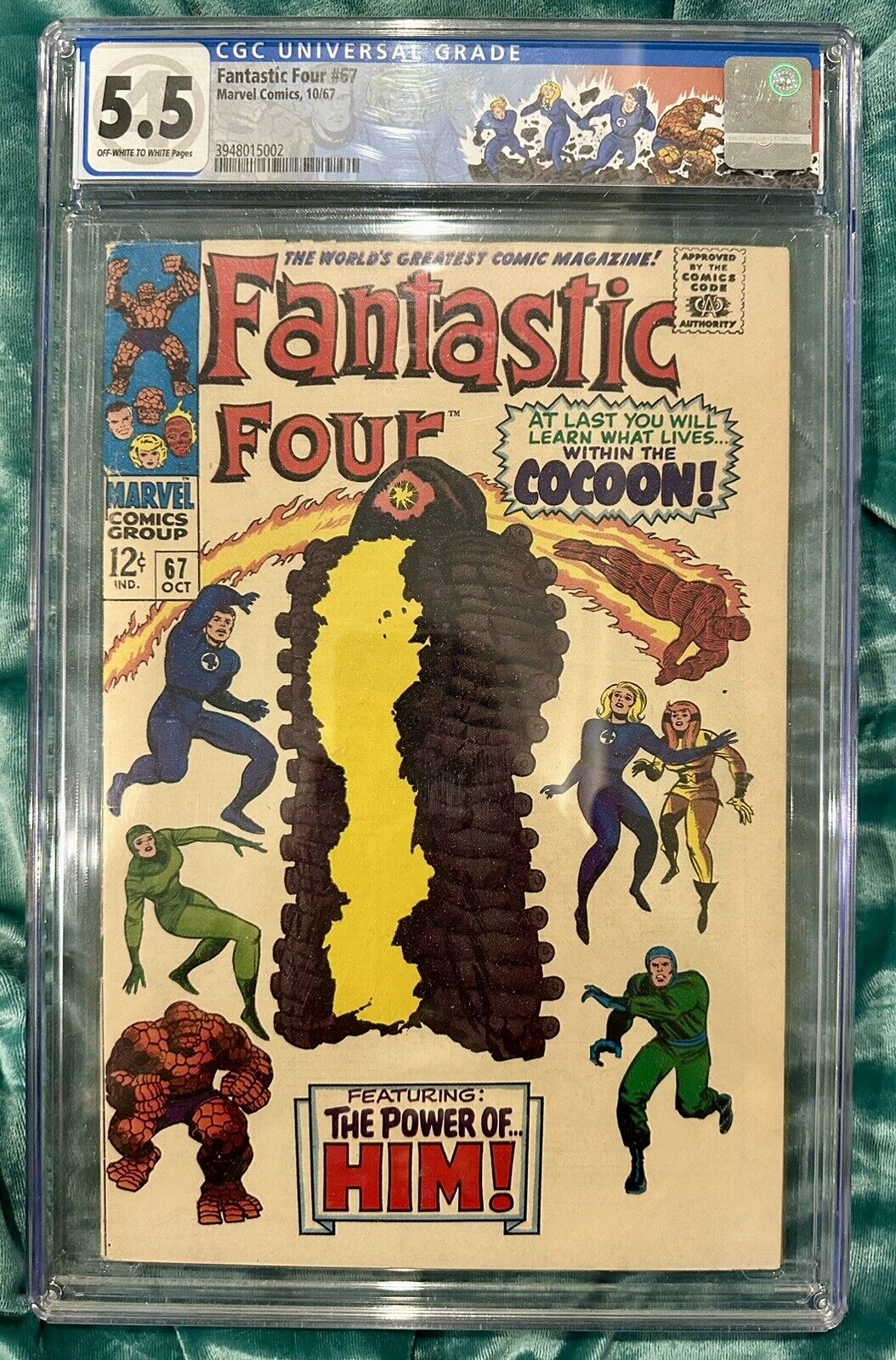 Fantastic Four #67 CGC 5.5 OWW Origin and 1st Appearance of HIM Warlock GOTG