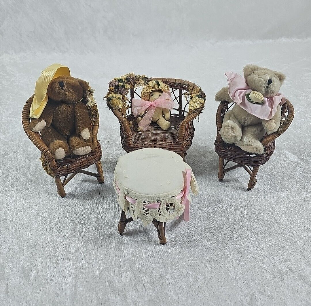 vintage Boyd bears figurines lot Cozy Chairs sitting stand collectible