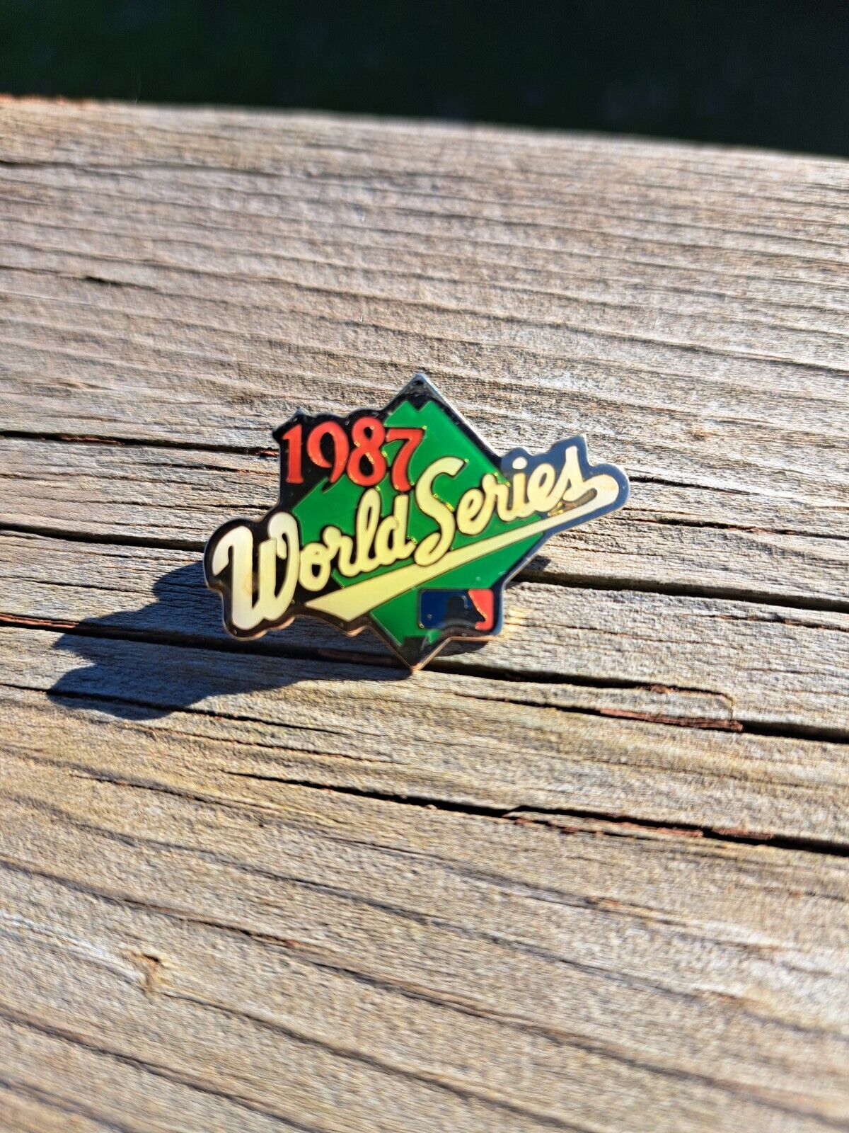 Vintage 1987 World Series MLB Collectible Baseball Enamel Souvenir Pin