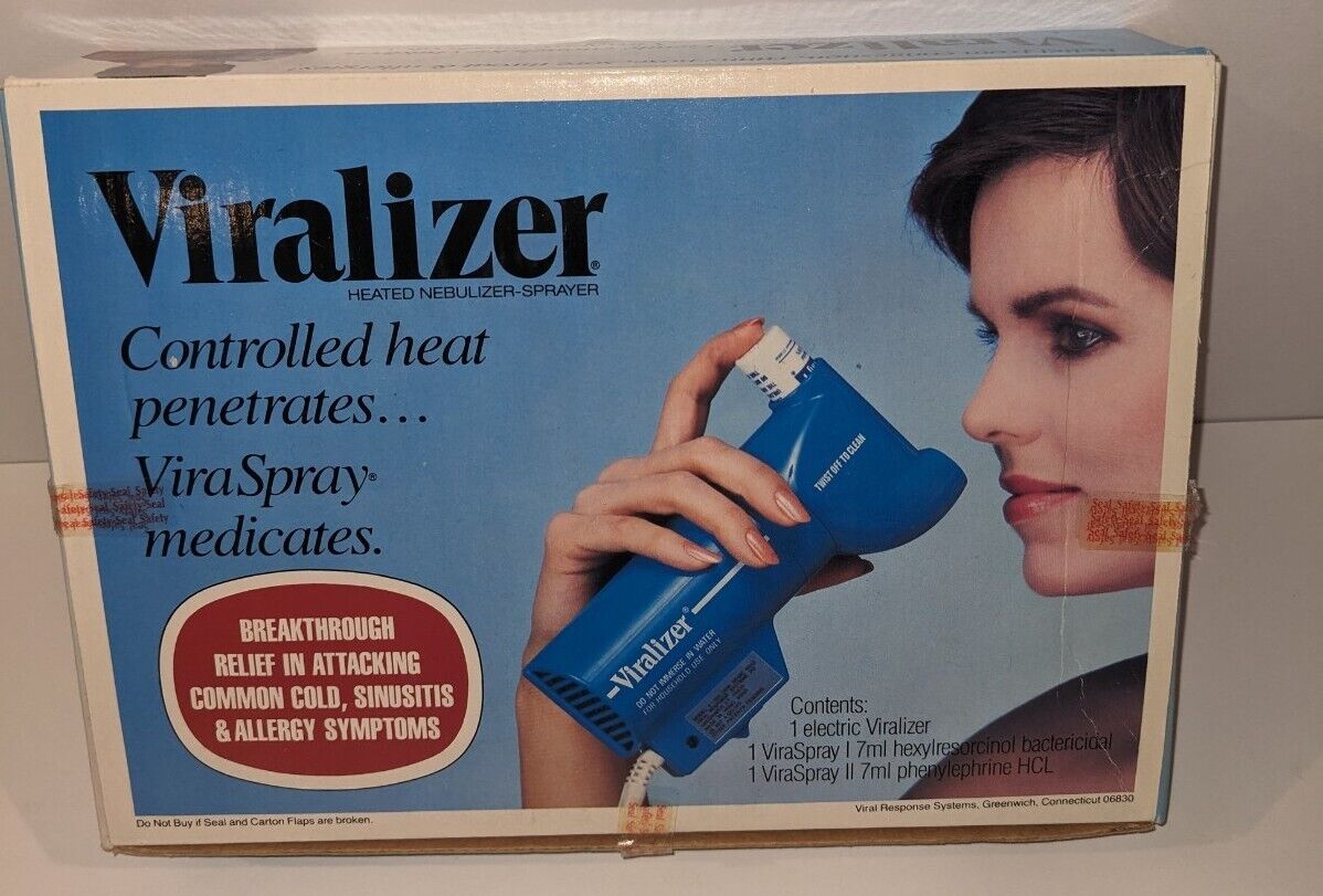 New Vintage Viralizer V-500 Viral Spray Colds Virus Heat Medicine Mist Dispenser