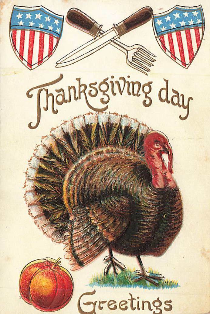 c1910  Thanksgiving Turkey VTG Postcards Lot of 4