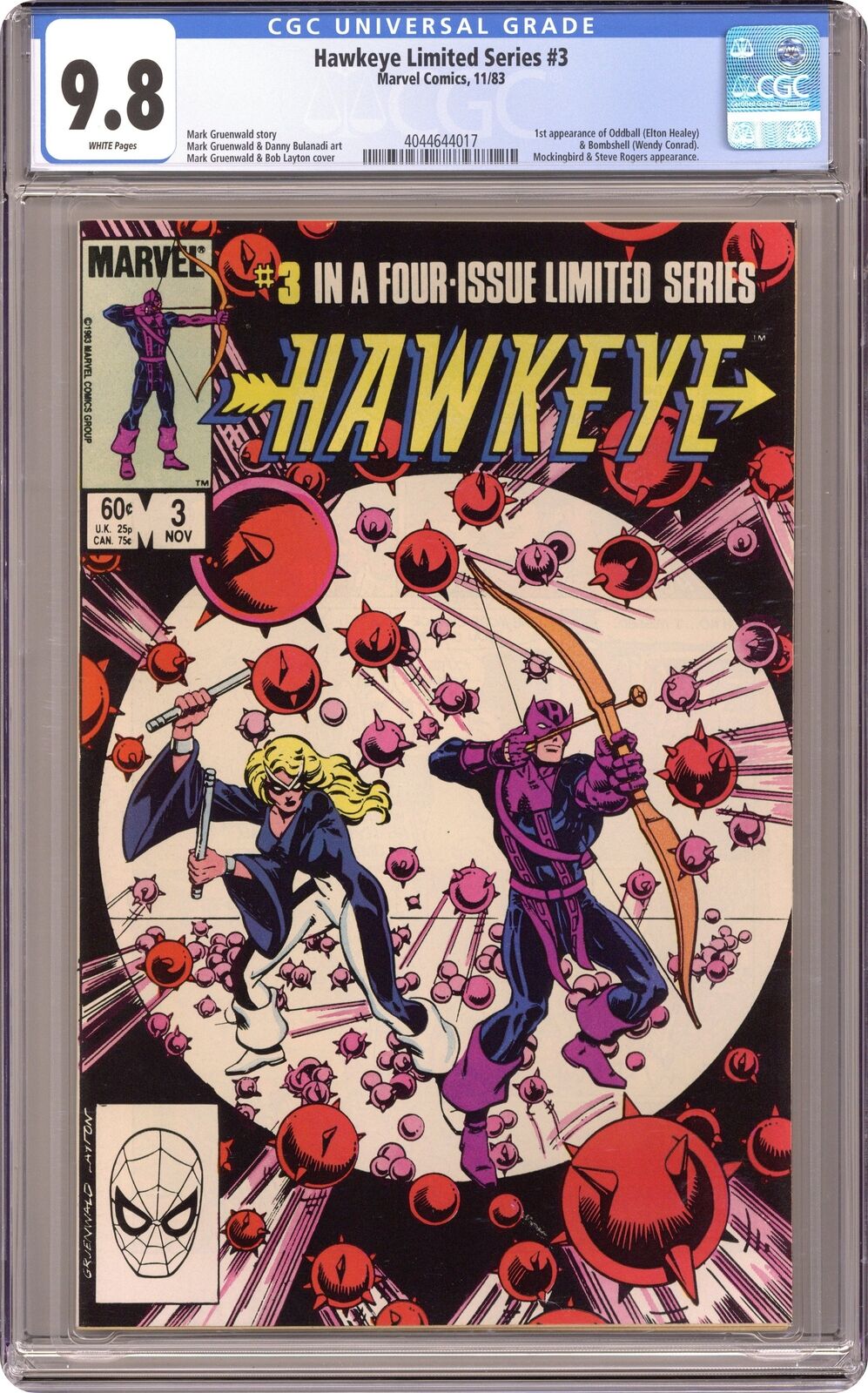 Hawkeye #3 CGC 9.8 1983 4044644017