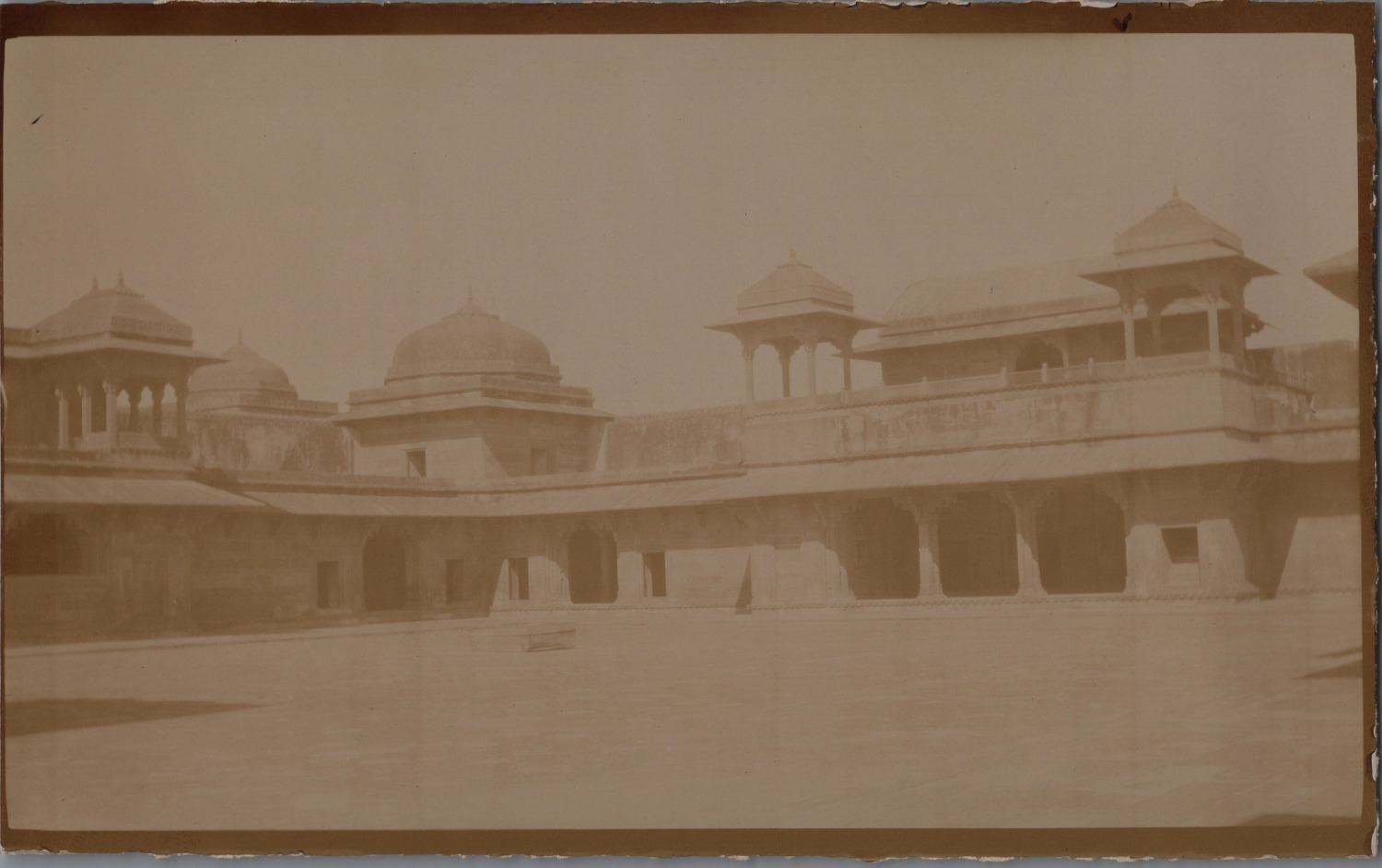 India, Fatehpur-Sikri, Jodh Bai Palace Vintage Print, Vintage Print