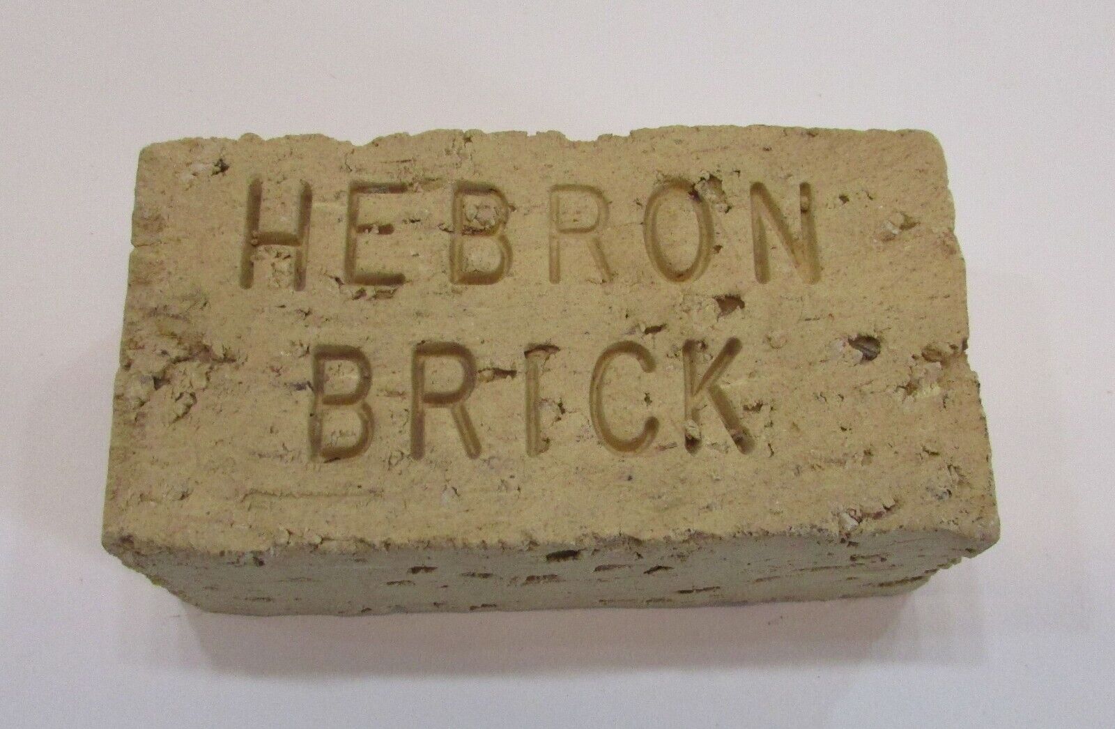 Vintage 1950's Hebron ND Brick North Dakota Souvenir 1x2x4 Paperweight FREE S/H
