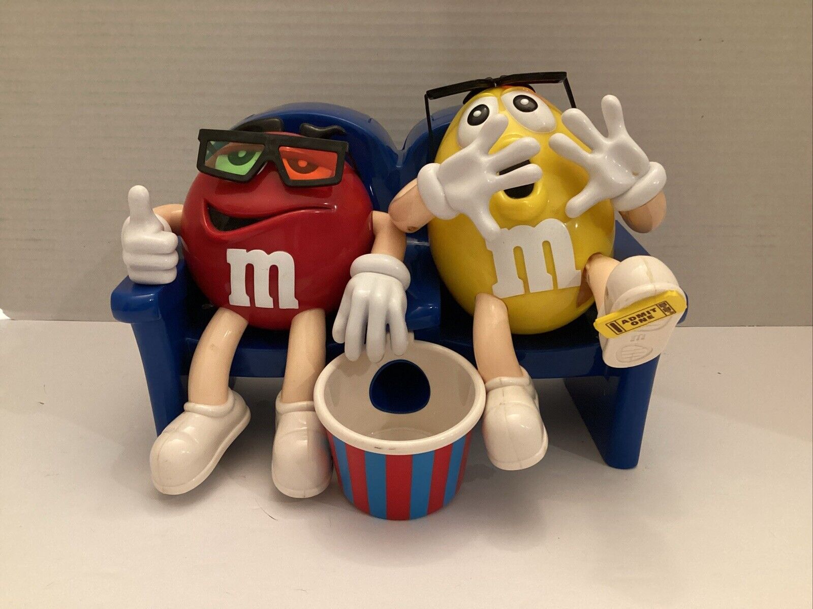 M&M's “At The Movies” Red and Yellow Cinema Candy Dispenser