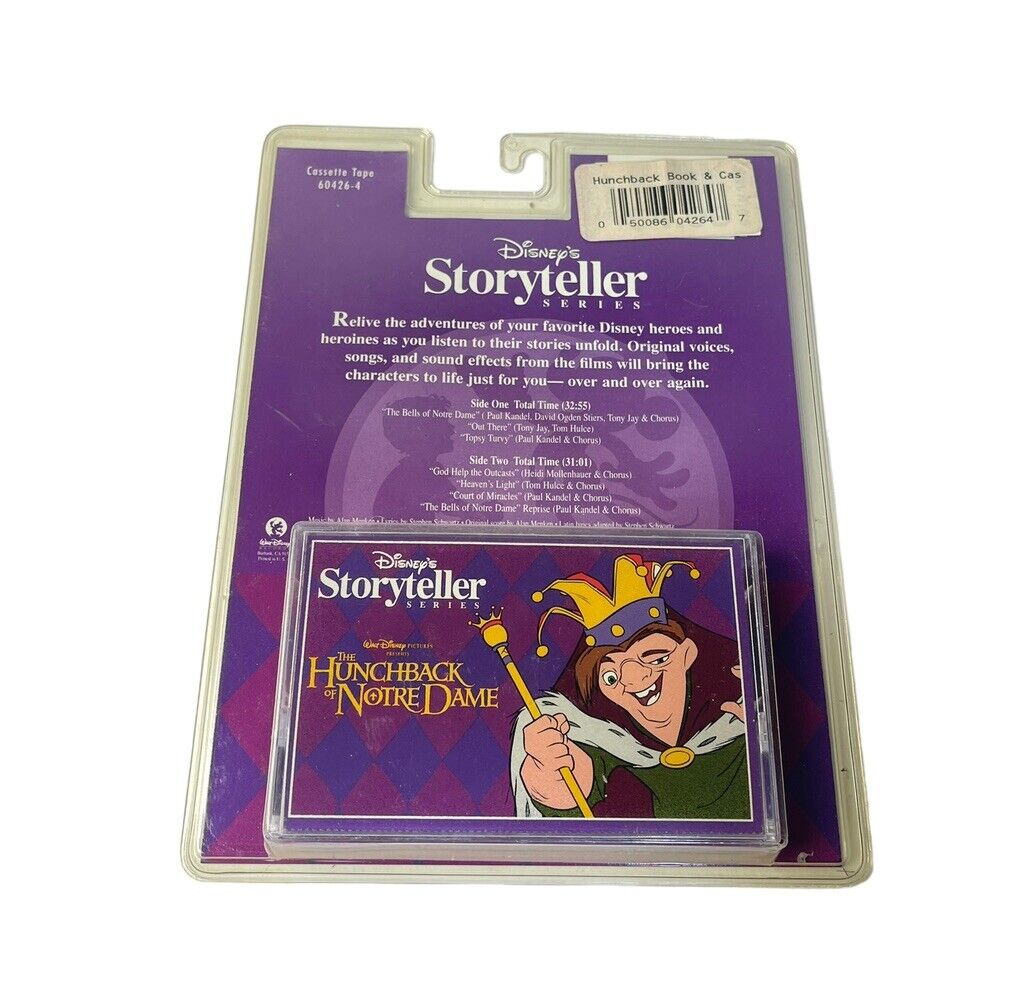 Vintage NOS Disney’s Storyteller Series Cassette The Hunchback Of Notre Dame NEW