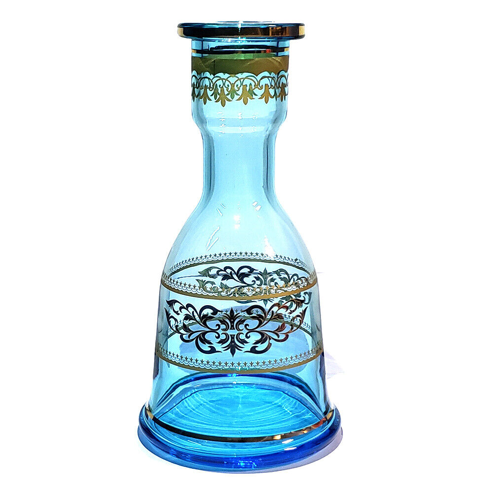 Hookah Vase Hookah Glass Handmade Premium Base Shisha Starbuzz KM- Sea Blue 