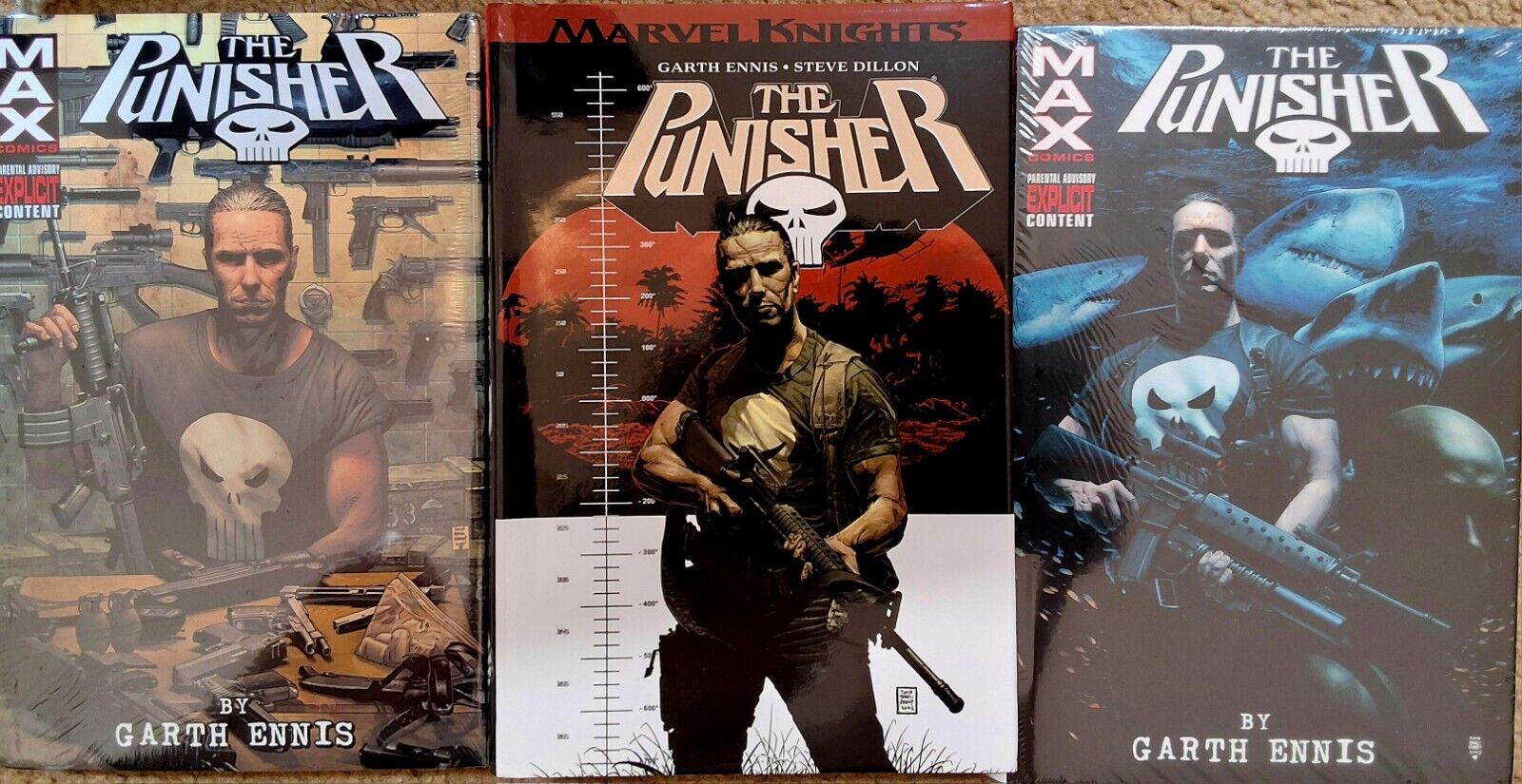 The Punisher Vols. 1&2, FS by Garth Ennis  Omnibus HC . Marvel The Punisher  