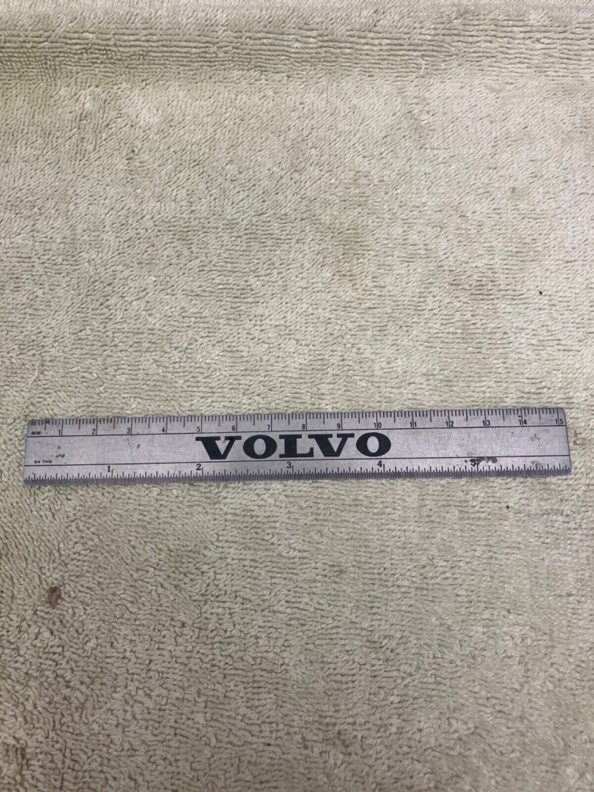 vintage volvo automotive stainless 6 inch ruler scale