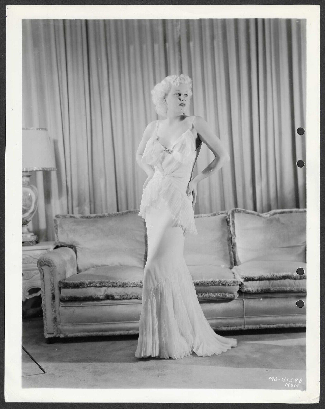 HOLLYWOOD JEAN HARLOW ACTRESS ELEGANT 1935 VINTAGE MGM ORIGINAL PHOTO