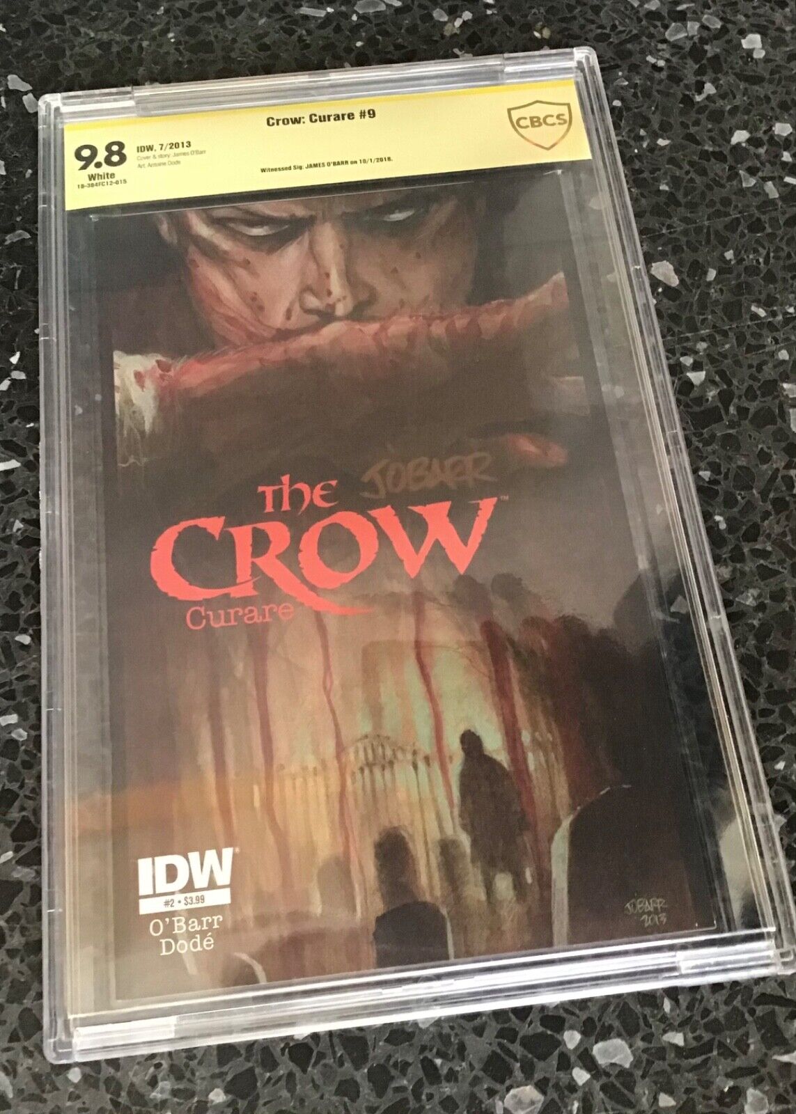 Crow Curare #9 CBCS 9.8 Signed by James O’Barr IDW Comic Signature Series 2013