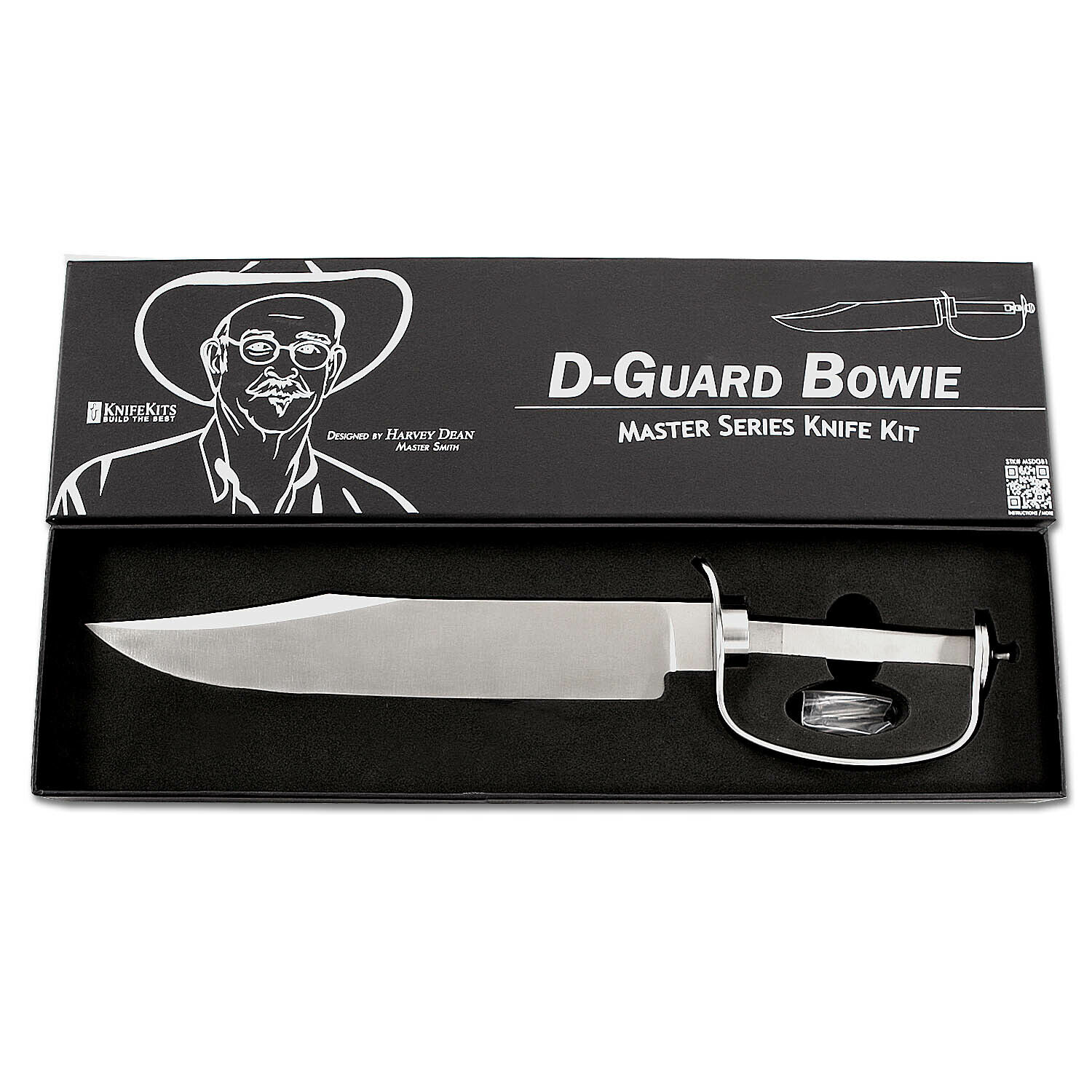 D-Guard Bowie - Master Series Fixed Blade Knife Kit - (Designed by Harvey Dean)